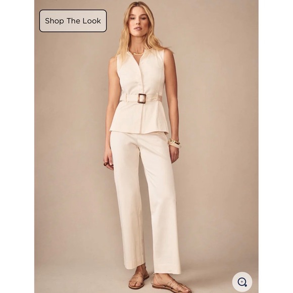 J. McLaughlin Pants - J.McLaughlin Carter Dupioni Cotton Pants – Ivory – Women's Size 2 – NWT